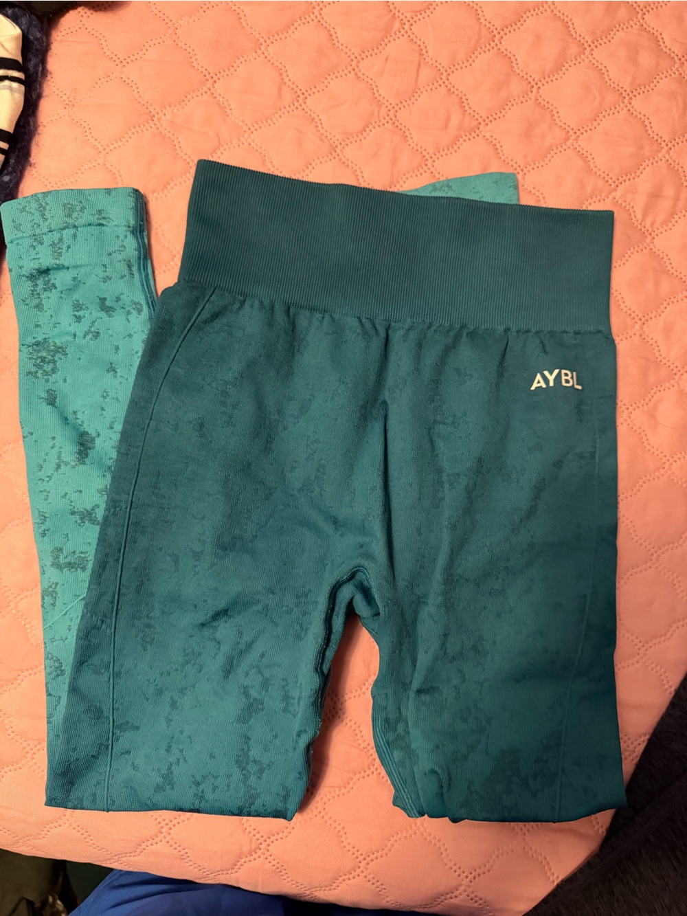 AYBL Teal High-Waist Seamless Leggings
